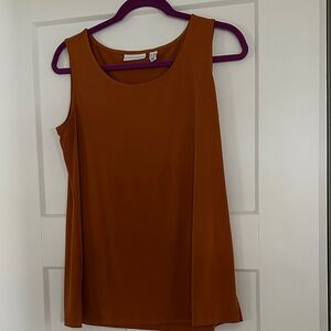 Susan Graver Sleeveless Brown Tank Top